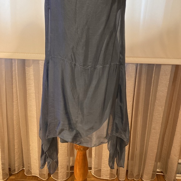 LOLA fabulous silk/viscous asymmetrical top, made in Italy, size M - Picture 2 of 16